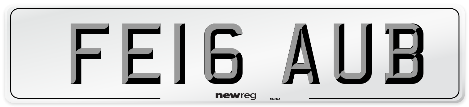 FE16 AUB Number Plate from New Reg